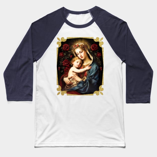 The Madonna and Child Baseball T-Shirt by MARK ASHKENAZI